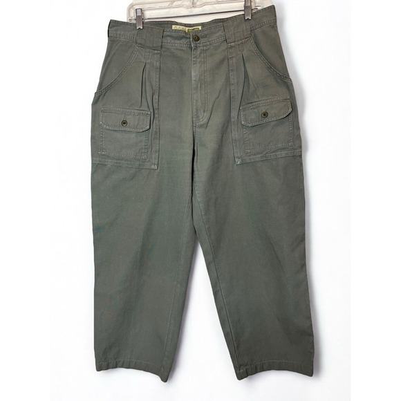 Cabelas 7 Pocket Hiking Pants Womens Sz 16 Outdoors Camping Green - Picture 1 of 7